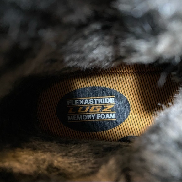 Lugz Empire Hi Faux Fur Gray Lace Up Boot 7.5 - Picture 10 of 12